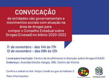 SEDH e Coesad convocam entidades não governamentais para compor Conselho