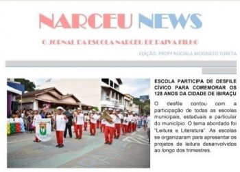 Estudantes de Ibiraçu produzem jornal e anúncios publicitários
