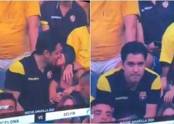 Torcedor flagrado em telão de estádio beijando mulher confessa traição e pede perdão