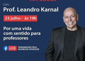 Leandro Karnal é o convidado da Live formadora da Vivescer nesta quinta-feira (23)