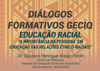 Formação sobre ‘Educação Racial’ será realizada nesta quinta-feira (30)