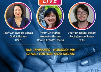 Educação de Jovens e Adultos é tema de live na próxima terça-feira (18)
