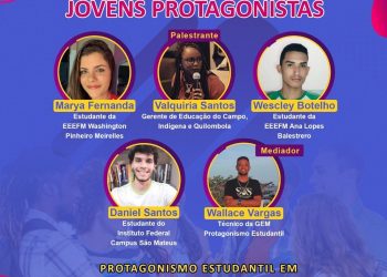 Sedu promove lives sobre ‘Protagonismo Estudantil’