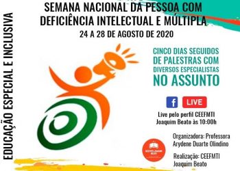 CEEFMTI Joaquim Beato realiza ‘Semana Nacional da Pessoa com Deficiência Intelectual e Múltipla’