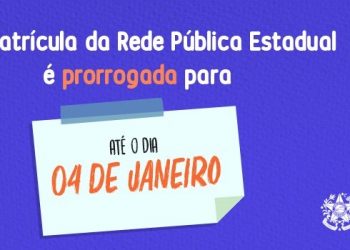 Solicitação de Pré-Matrícula pode ser feita até 04 de janeiro de 2021