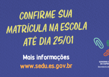 Estudantes da Rede Estadual devem efetivar matrícula até dia 25 de janeiro