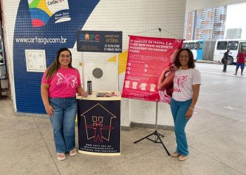 Terminais do Transcol abrem espaço para campanha ‘Outubro Rosa’