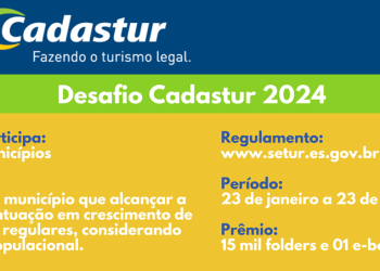 Desafio Cadastur busca aumentar o número de empreendimentos turísticos cadastrados no Estado