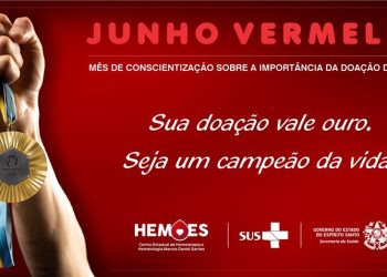 Junho vermelho: ações de mobilização pelo Dia Mundial do Doador de Sangue trazem o tema ‘Sua doação vale ouro’
