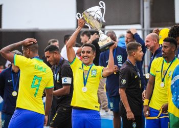 Com capixabas na equipe, Seleção Brasileira de Beach Soccer é campeã invicta da Zona Norte da Liga Evolución